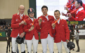 Thumbnail for Swiss Jumping Team Presented with 2008 Olympic Bronze