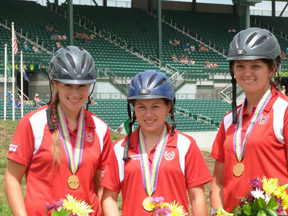 Jessica Yarvis, Emma Webb and Lee Hutten claimed the gold medal in Enduarance at last year's event.