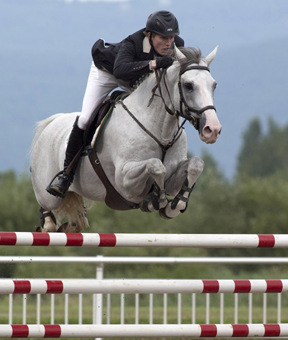 Andrew Bourns and Gatsby won the Quebec Original World Cup at the Bromont International. Photo By: Cealy Tetley