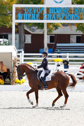 Ashley Holzer and Jewel's Adelante - First Place in the FEI Grand Prix for Special at Dressage at Devon CDI-W held Sept. 26-29, Devon, PA.
