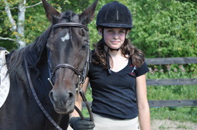 Isabelle Gauthier of New Liskeard, ON. was a 2013 OEF Youth Bursary recipient. Her goals include advancing through the levels of the Equine Canada Learn to Ride program and furthering her knowledge of natural horsemanship.