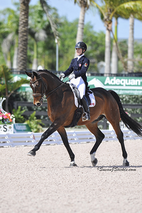Belinda Trussell and Anton won the FEI Grand Prix Special at Adequan® Global Dressage Festival. Photo by SusanJStickle.com