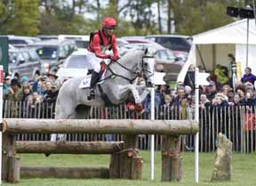 Cross Country leaders Paul Tapner and Kilronan (AUS) have a fence in hand to win at the Mitsubishi Badminton Horse Trials, fourth leg of the FEI Classics™ series. Photo by Kate Houghton/FEI
