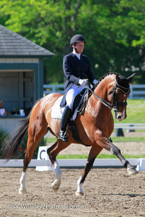 Diane Creech and Chrevis Christo won the FEI Advanced Level High Point Award at the Kentucky Dressage Association Spring Warm-Up and 28th Annual Show.
