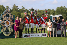 The US team won the Furusiyya FEI Nations Cup™ of Great Britain, held at the All England Jumping Course, Hickstead.Photo by Samantha Lamb
