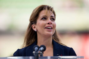 FEI President HRH Princess Haya was visibly moved as she thanked Normandy and France for two weeks of incredible sport before declaring the Alltech FEI World Equestrian Games™ 2014 officially closed. Photo by Leanjo de Koster/FEI