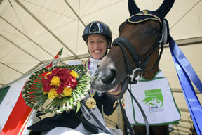 Italy’s Sara Morganti has been voted the International Paralympic Committee’s best female Allianz Athlete of the Month for August following her incredible performance at the Alltech FEI World Equestrian Games™ 2014 in Normandy (FRA) - she is pictured at these Games with her mare Royal Delight. Photo by FEI/David Sinclair