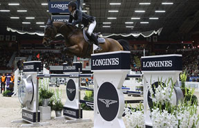 Swiss riders filled the top three placings at today’s leg of the Longines FEI World Cup™ Jumping 2014/2015 Western European League series at Helsinki in Finland led by Olympic champions Steve Guerdat and Nino des Buissonnets. Photo by FEI/Tapio Maenpaa