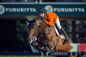 Maikel van der Vleuten and VDL Groep Verdi produced one of the three clear rounds that clinched victory for The Netherlands in today’s opening round of the Furusiyya FEI Nations Cup™ Jumping 2014 Final at the Real Club de Polo in Barcelona, Spain. Photo by FEI/Dirk Caremans