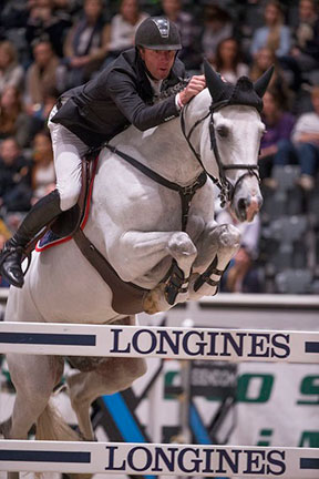 The on-form Dutchman, Jur Vrieling, won the opening leg of the Longines FEI World Cup™ Jumping 2014/2015 Western European League series at Oslo in Norway. Photo by FEI/Roger Svalsroed
