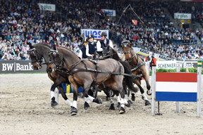 Reigning FEI World Cup™ Driving champion Boyd Exell (AUS) won the first FEI World Cup™ Driving qualifier of the 2014-2015 season held as part of the Stuttgart German Masters. Photo by Karl-Heinz Frieler/FEI