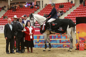 Thumbnail for Elizabeth Gingras Won the $33,500 Miller Thomson Open Jumper CSI3* Classic at the Royal