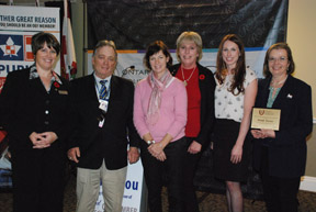 The Ontario Equestrian Federation recognized four equestrians for their contributions to the sport with a special awards ceremony that took place yesterday at the Royal Agricultural Winter Fair.