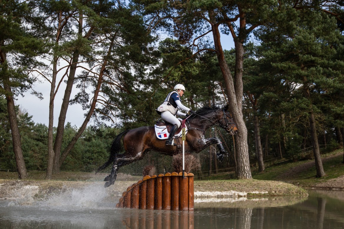 Gwendolen Fer (FRA) and Romantic Love scored the fastest time on Cross Country, helping France to win the first leg of FEI Nations Cup™ Eventing 2015 at Fontainebleau, France. Photo by Eric Knoll/FEI