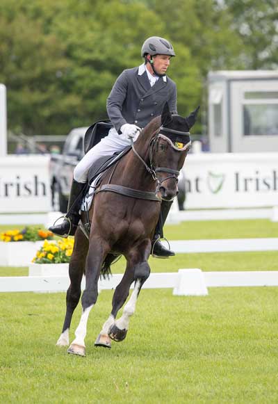 Australia’s Sam Griffiths and Favorit Z who are currently in first place in the Irish Field CCI3* at the Tattersalls International Horse Trials & Country Fair