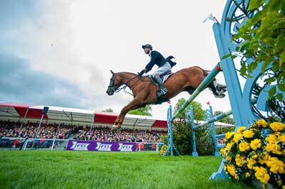 William Fox-Pitt (GBR) and the stallion Chilli Morning make history by winning the Mitsubishi Motors Badminton Horse Trials, fourth leg of the FEI Classics™ 2014/2015. Photo by Jon Stroud/FEI