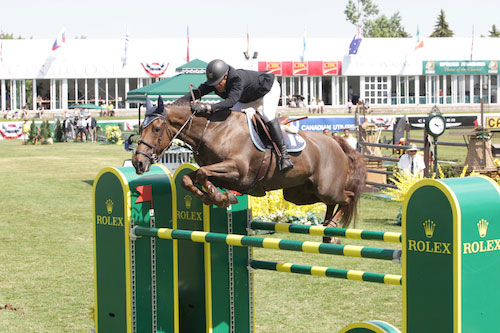 Sameh el Dahan won the $126,000 Imperial Challenge at the Spruce Meadows Canada One. Photo by Spruce Meadows Media Services