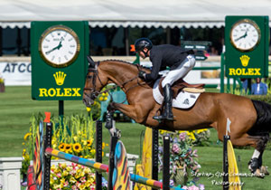 Canadian Olympic Champion guides Fine Lady 5 to victory in the $35,000 ATCO Structures & Logistics Cup on September 10 at the Spruce Meadows ‘Masters’ tournament in Calgary, AB. Photo by Starting Gate Communications
