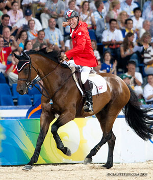 In Style and Ian Millar secure Team Canada's silver medal at the 2008 Beijing Olympics. Photo by Cealey Tetley Photography