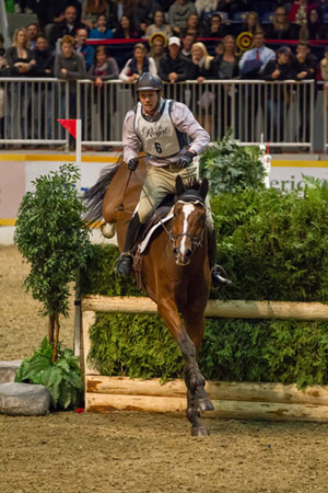 Canada’s Tik Maynard and Good Times emerged victorious in last year’s Horseware Indoor Eventing Challenge at the Royal Horse Show. Photo by Ben Radvanyi Photography