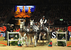 IJsbrand Chardon on his way to beating Boyd Exell at London Olympia. Photo by FEI/Trevor Meeks