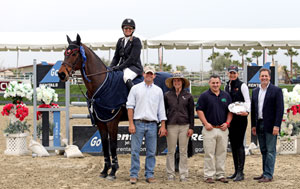 Lindsay Archer and Camerone won the $50,000 Go Rentals Grand Prix. Photo by ESI Photography