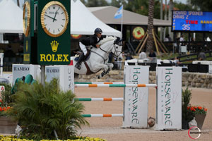 Richard Spooner and Chivas Z won the $86,000 Suncast® 1.50m Championship Jumper Classic to Conclude WEF 7. Photo by Sportfot