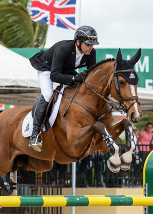 Canadian Olympic Champion Eric Lamaze and Fine Lady 5, pictured here competing at the 2016 Winter Equestrian Festival in Wellington, FL, won the €28,000 1.50m Prix FFE on opening day of CSIO5* La Baule, France, for owners Artisan Farms and Torrey Pines Stable. Photo by Starting Gate Communications