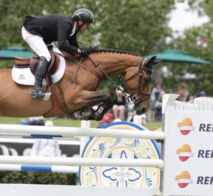 Eric Lamaze and Rosana du Park won the Repsol Cup 1.50m at the Spruce Meadows Continental. Photo by Spruce Meadows Media Services