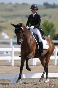 Emma Johnston rode FE Coconut Kiss to a score of 42.3, which placed them in second individually heading into cross-country.