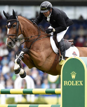 Canadian Olympic Show Jumping Champion Eric Lamaze won the €62,700 Turkish Airlines Prize of Europe riding Fine Lady 5, owned by Artisan Farms and Torrey Pines Stable, on July 13 in Aachen, Germany. Photo courtesy of Rolex