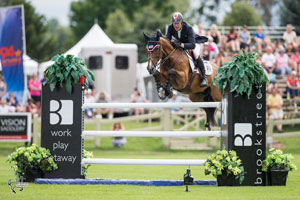 Ten-time Olympian Ian Millar and Teddy du Bosquetiau won the $50,000 Brookstreet Hotel Grand Prix on Saturday, July 16, at Wesley Clover Parks in Ottawa, ON. Photo by Ben Radvanyi Photography