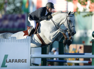 Antonio Maurer and Galileo de Laubry won the LaFarge Cup 1.50m at Spruce Meadows. Photo by Spruce Meadows Media Services
