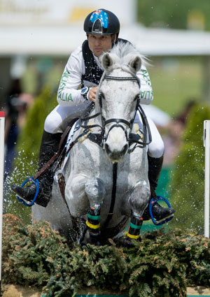Shane Rose and CP Qualified lead the victorious Australian team in the FEI Nations Cup™ Eventing, and finish individual 2nd, at Aachen (GER). Photo by FEI/Dirk Caremans