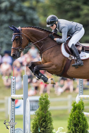Beth Underhill of Schomberg, ON, and Count Me In won the $100,000 CSI2* Classic on Sunday, July 24, to conclude the CSI2* Ottawa International Horse Show at Wesley Clover Parks in Ottawa, ON. Photo by Ben Radvanyi Photography