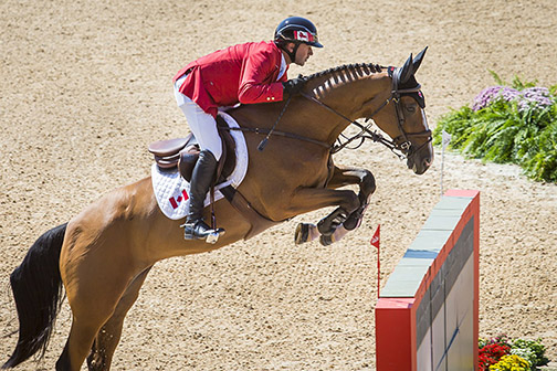 Eric Lamaze and Fine Lady 15 finished three rounds of competition at the top of the leaderboard. 