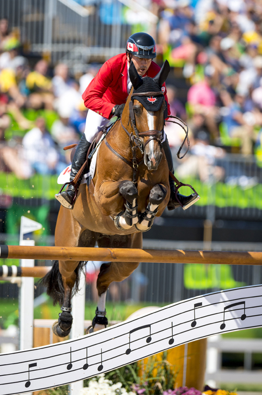 Eric Lamaze and Fine Lady 5 claim Olympic bronze medal in show jumping. Photo by Arnd Bronkhorst