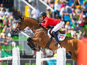 Amy Millar of Perth, ON, riding Heros, owned by AMMO Investments, jumped off for the bronze medal in her Olympic debut. Photo by Arnd Bronkhorst Photography
