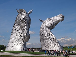 Kelpies. Scotland Tourism image