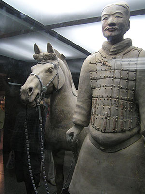 Horse and soldier. Wikipedia image