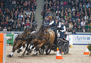 Boyd Exell (AUS) was in a class of his own during the second leg of the FEI World Cup™ Driving season in Stockholm. Photo by FEI /Roland Thunholm