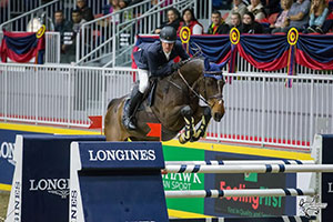 Ireland’s Darrah Kenny and Charly Brown topped the $35,000 Brickenden Trophy at the CSI4*-W Royal Horse Show on Thursday, November 10, in Toronto, ON. Photo by Ben Radvanyi Photography