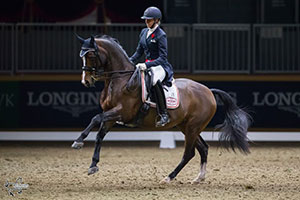 Megan Lane of Collingwood, ON, won the $20,000 Royal Invitational Dressage Cup, presented by Butternut Ridge, on Thursday, November 10, at the Royal Horse Show in Toronto, ON. Photo by Ben Radvanyi Photography