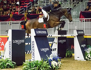 The United States’ McLain Ward once again proves his dominance at The Royal Agricultural Winter Fair with yet another victory aboard HH Azur in the $130,270 Longines FEI World Cup™ Jumping Toronto. Photo by FEI/Anthony Trollope