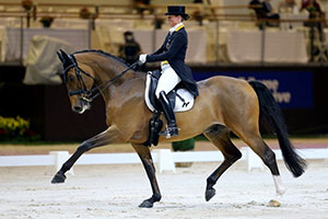 Isabell Werth (GER) and Emilio, winners of the VIAN WDM Grand Prix presented by Jiva Hill Stables. Photo by scoopdyga.com