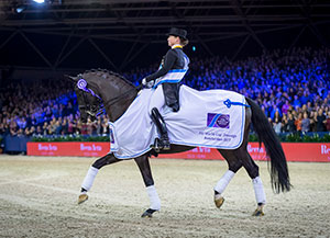 The world no. 1 partnership of Germany’s Isabell Werth and the fabulous mare Weihegold secured their third win of the FEI World Cup™ Dressage 2016/2017 Western European League in Amsterdam (NED). Photo by Arnd Bronkhorst/FEI