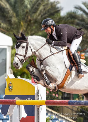 Eric Lamaze and Houston won the $35,000 Ruby et Violette WEF Challenge Cup Round III on Thursday, January 26, at the Winter Equestrian Festival in Wellington, FL. Photo by Starting Gate Communications