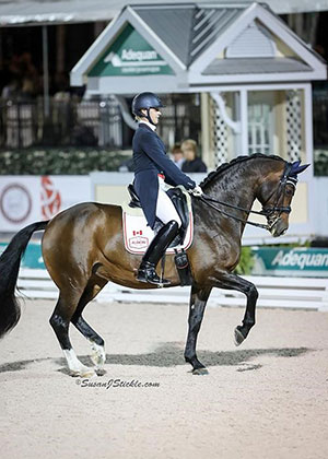 Megan Lane and Caravella won the FEI Grand Prix Freestyle CDIO 3* at the Adequan® Global Dressage Festival. Photo by Susan J Stickle