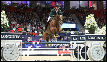 Reigning World Cup champion Steve Guerdat and Albfuehren's Paille. Photo by FEI - Roland Thunholm