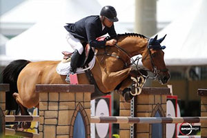 Samuel Parot and Couscous van Orti won the $35,000 Illustrated Properties 1.45m CSI 5* at the Winter Equestrian Festival. Photo by Sportfot